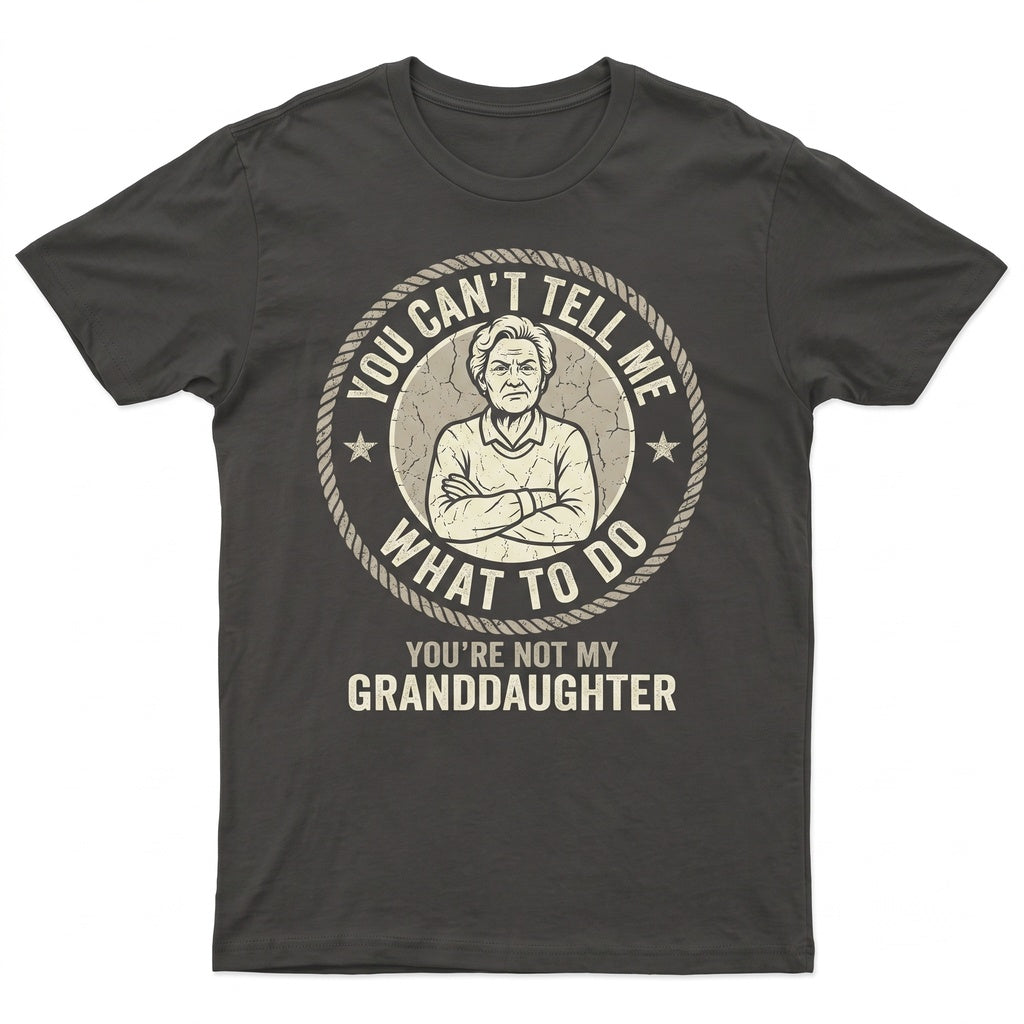 You Cant Tell Me What To Do Not My Granddaughter Funny Grandparent Novelty Humor Apparel Unisex TShirt