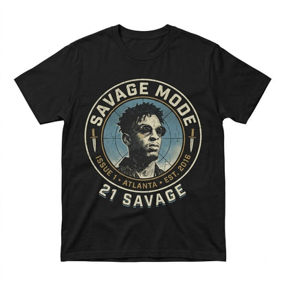 Retro Hip Hop Rap Graphic Savage Mode Gift for Men Women Softstyle Unisex TShirt
