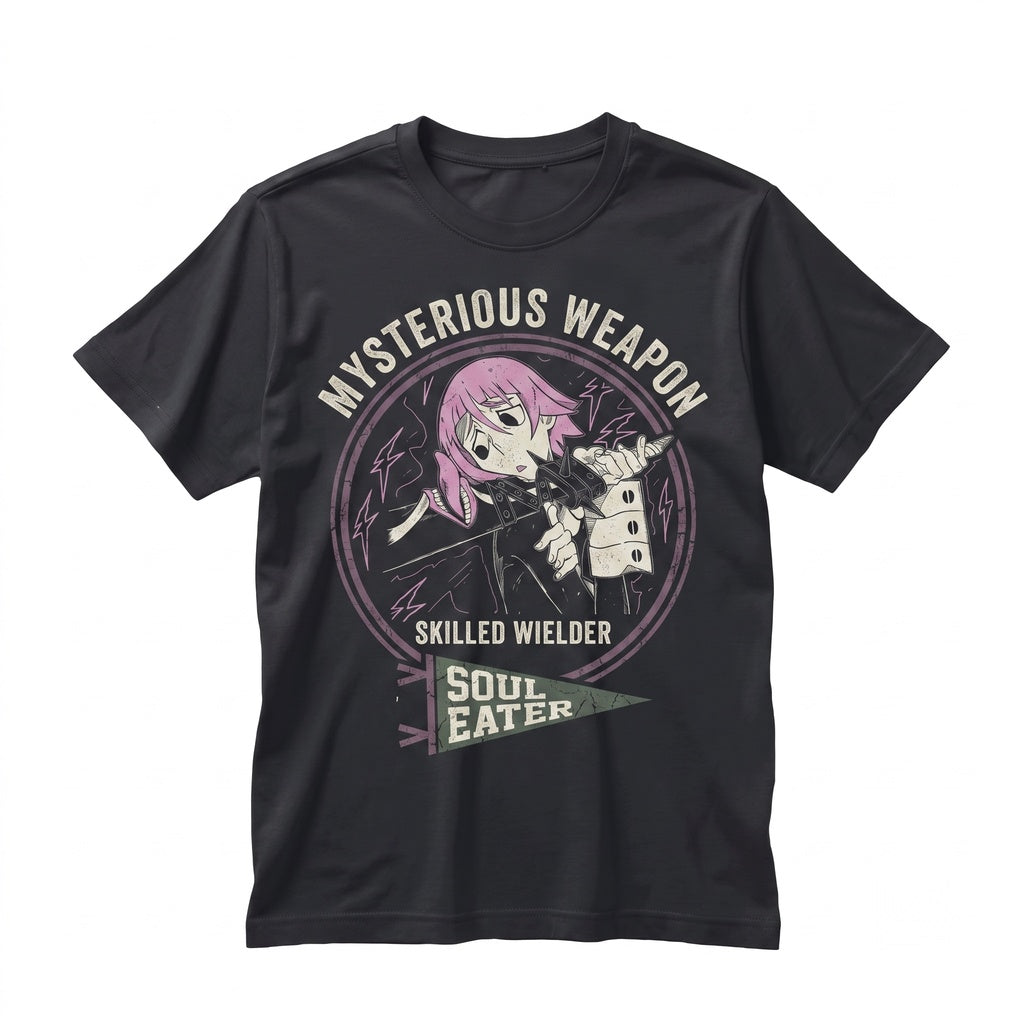 Maka Albarn Black Star Japanese Manga Graphic Vaporwave Aesthetic Cotton Jersey Short Sleeve Unisex TShirt
