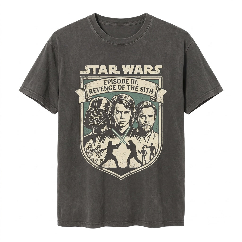 Vintage Revenge of the Sith Anakin Skywalker Darth Vader Dark Chosen One Graphic Unisex TShirt