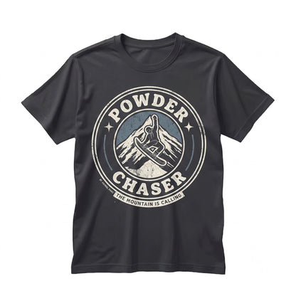 Vintage Retro Powder Chaser Snowboarder Apres Ski Winter Sports Funny Graphic Gift Unisex TShirt
