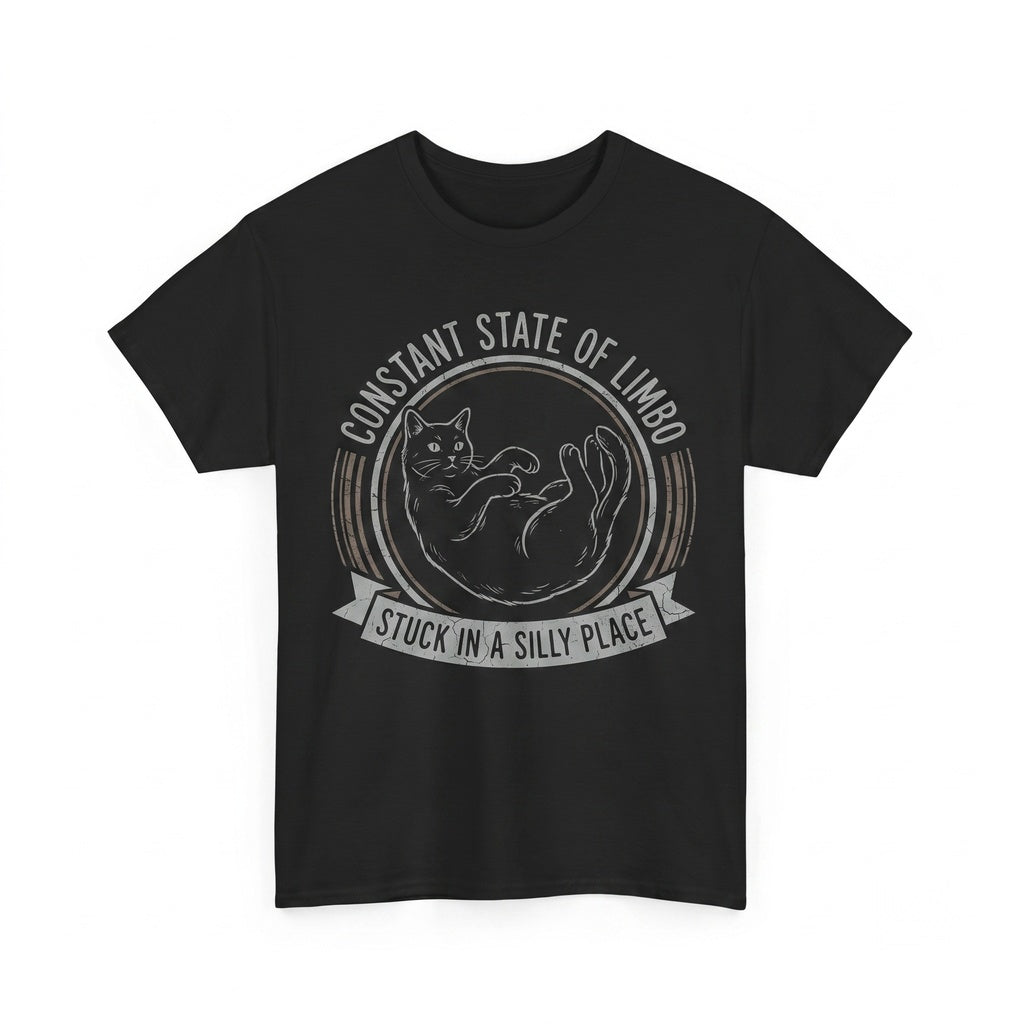 Constant State of Limbo Funny Japanese Cat Graphic Cotton Vintage Aesthetic Apparel Unisex TShirt
