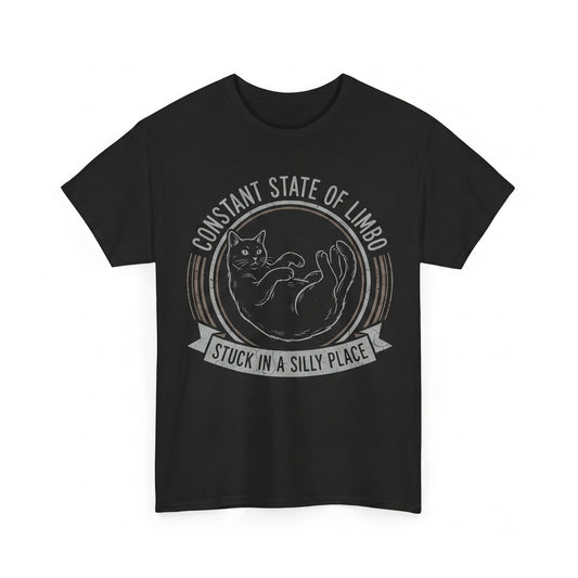 Constant State of Limbo Funny Japanese Cat Graphic Cotton Vintage Aesthetic Apparel Unisex TShirt