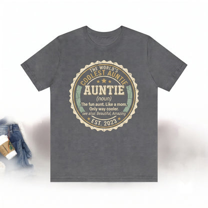 Funny Aunt Definition Novelty Graphic Tee TITI Auntie Funtie Unisex TShirt