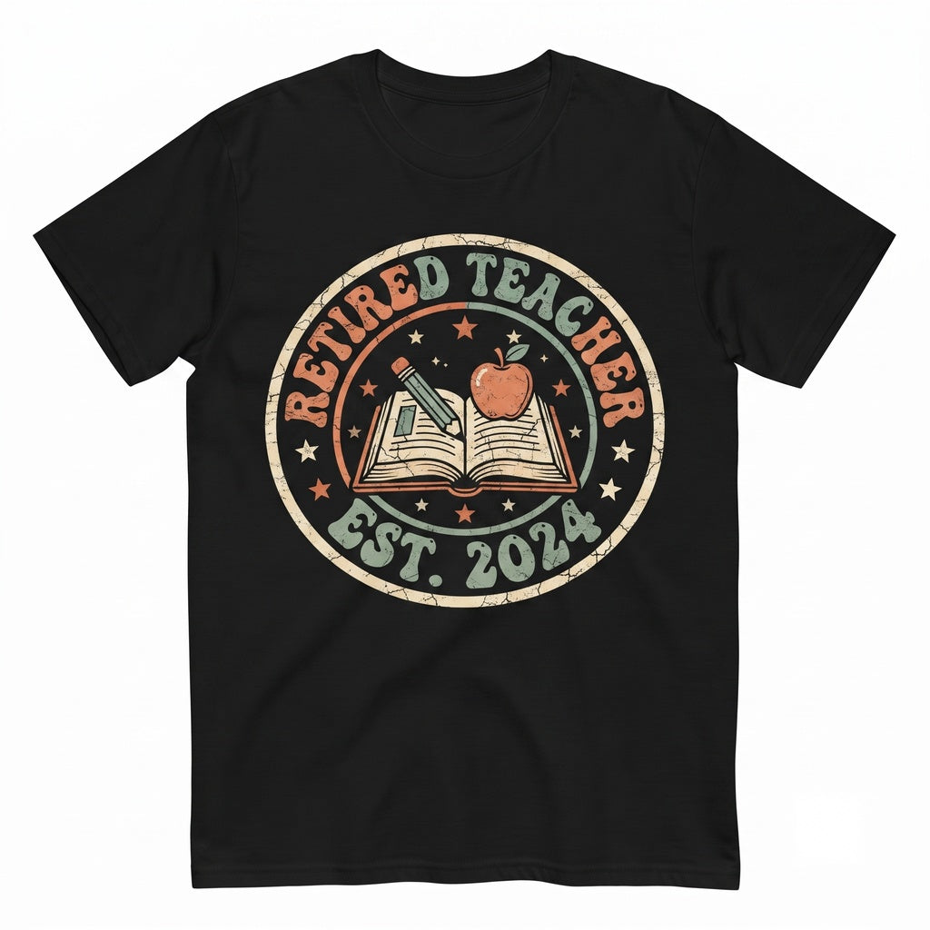 Retired Educator Apparel Retro Celebration Present Unisex TShirt