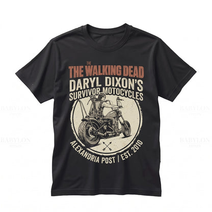 Vintage Daryl Dixon Crossbow Zombie Apocalypse Norman Reedus Graphic Apparel Unisex TShirt