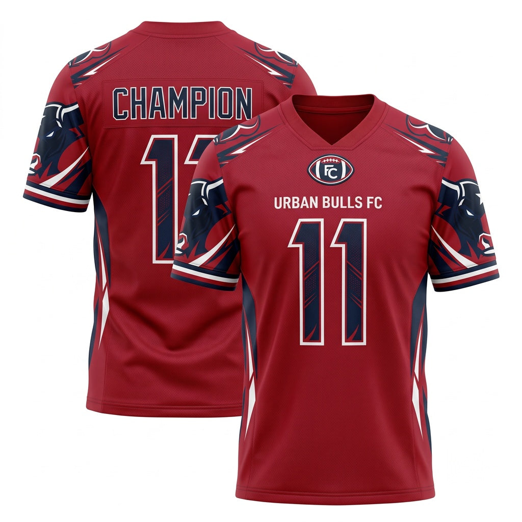 Unisex Football Fan Jersey - Breathable Mesh Athletic Game Day Shirt