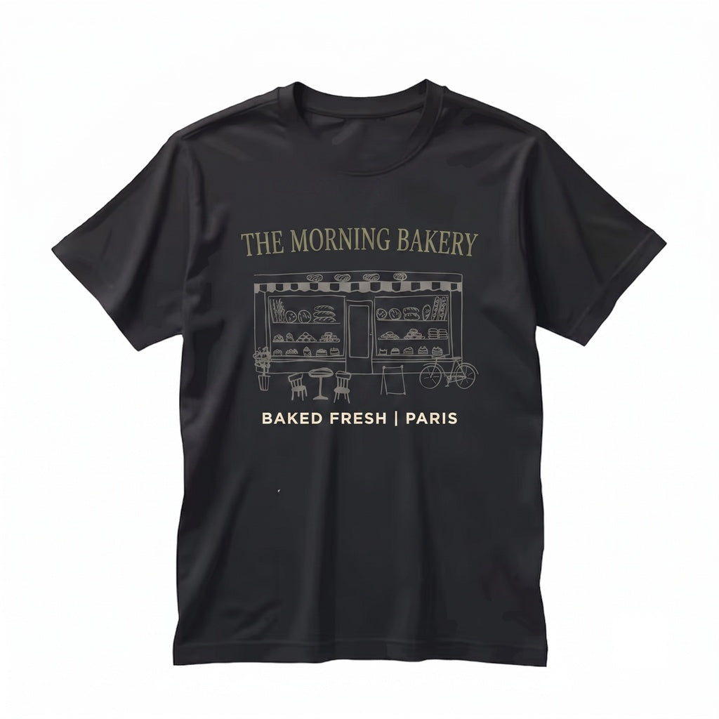 Boulangerie Paris Bakery Vintage French Cafe Graphic Unisex TShirt