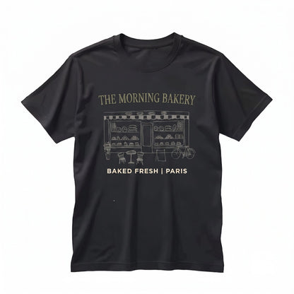 Boulangerie Paris Bakery Vintage French Cafe Graphic Unisex TShirt