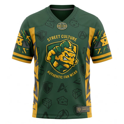 Unisex Stitched Football Fan Jersey - Breathable Mesh Lightweight Game Day Athletic Shirt