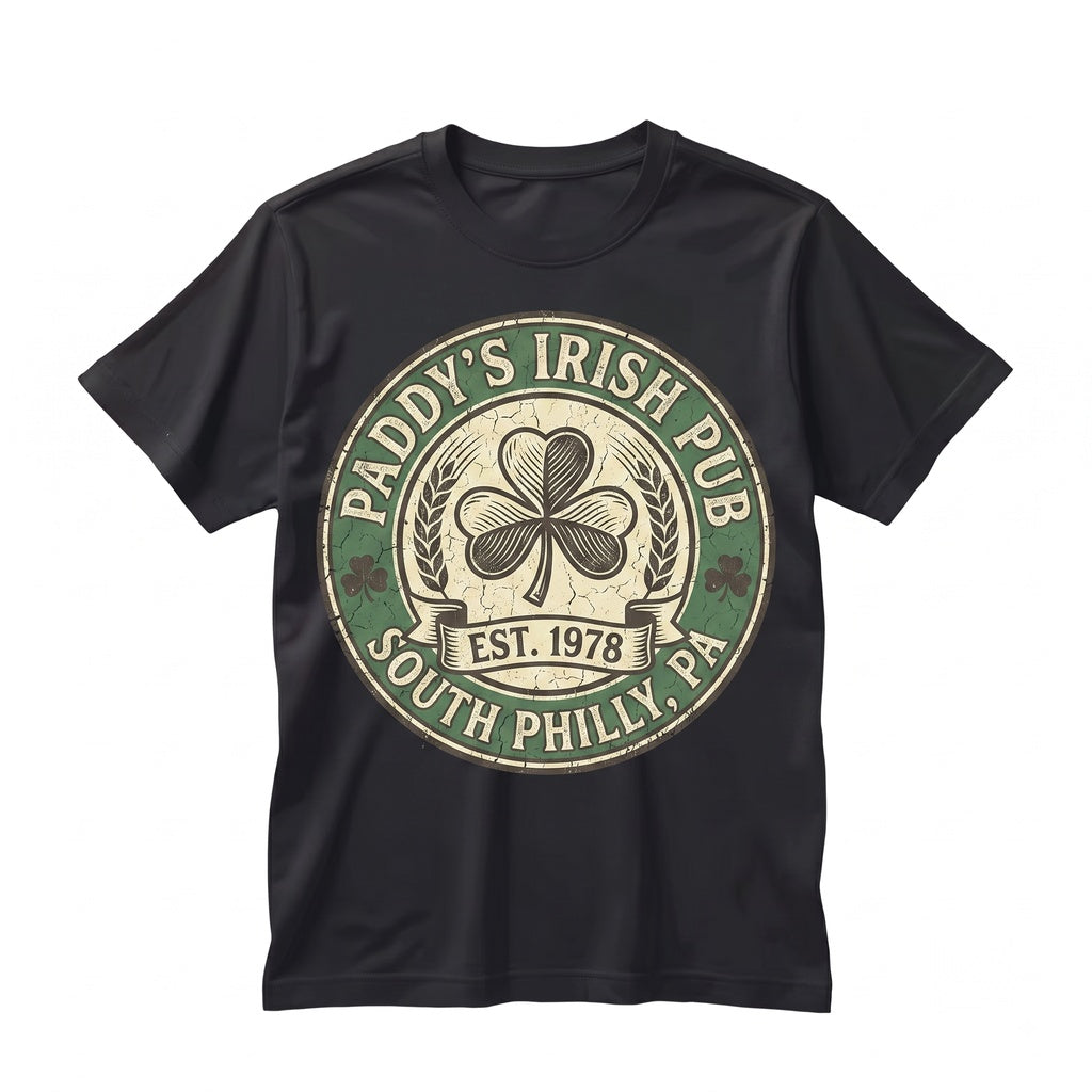 Paddys Irish Pub Philly Tavern Philadelphia Bar Vintage Graphic Unisex TShirt