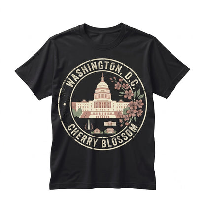 Washington DC Cherry Blossom Spring Floral Sakura Festival Souvenir Gift Unisex TShirt