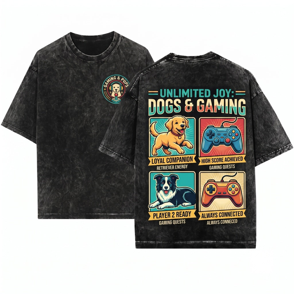 Dog Gamer Video Game Player Pet Owner Console Coffee Mug Cute Canine Gaming Drinkware Unisex Wash T-Shirt