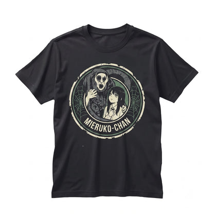 Aesthetic Anime Horror Girl Japanese Streetwear Alt Harajuku Vintage Graphic Unisex TShirt