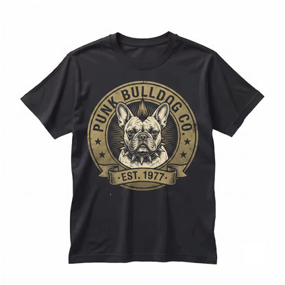 Funny Vintage Punk French Bulldog Mohawk Graphic Gothic Pet Mom Lover Gift Unisex TShirt
