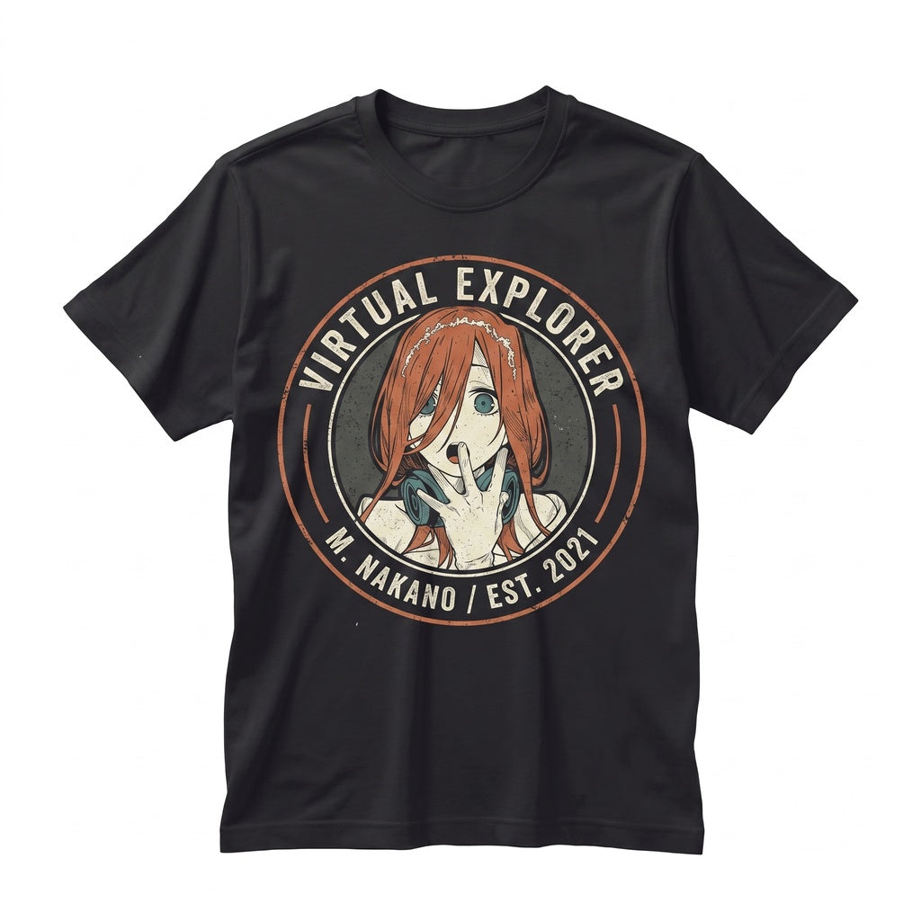 Japanese Anime Manga Girl Graphic Cosplay Waifu Top Apparel Clothes Unisex TShirt
