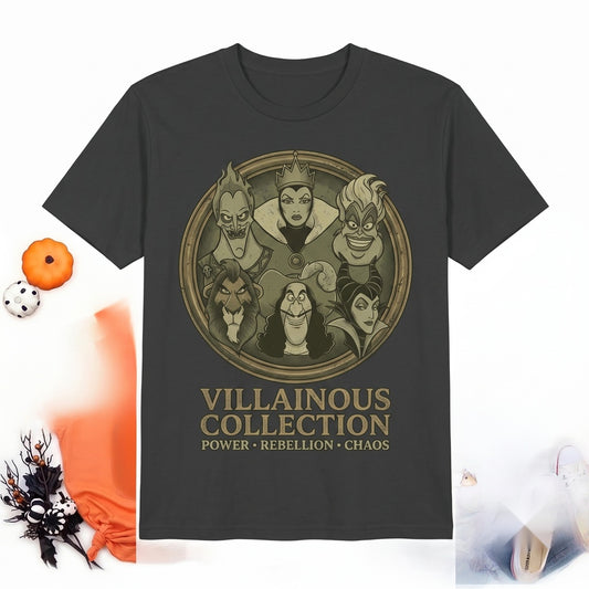 Bad Guys Villains Ursula Hades Evil Queen Scar Theme Park Vacation Graphic Unisex TShirt