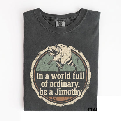 Jimothy Raccoon Graphic Colorful Funny Cute Wildlife Lover Apparel Gift Unisex TShirt