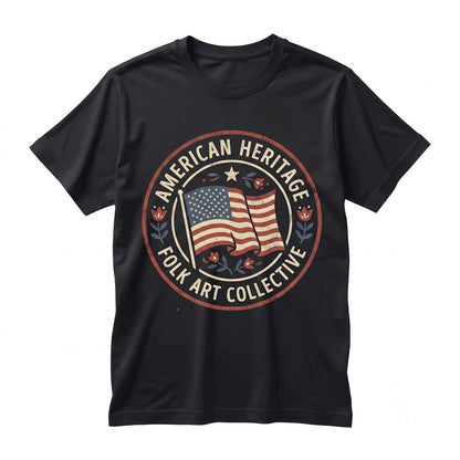 USA Flag Floral 4th of July Patriotic Gift Retro American Independence Day Apparel Unisex TShirt