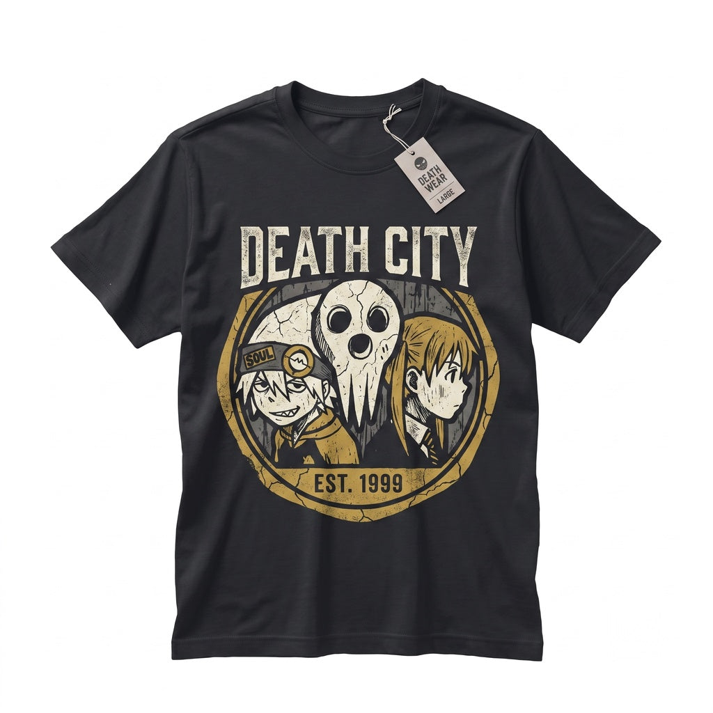 Maka Albarn Black Star Anime Aesthetic Vaporwave Jersey Short Sleeve Unisex TShirt