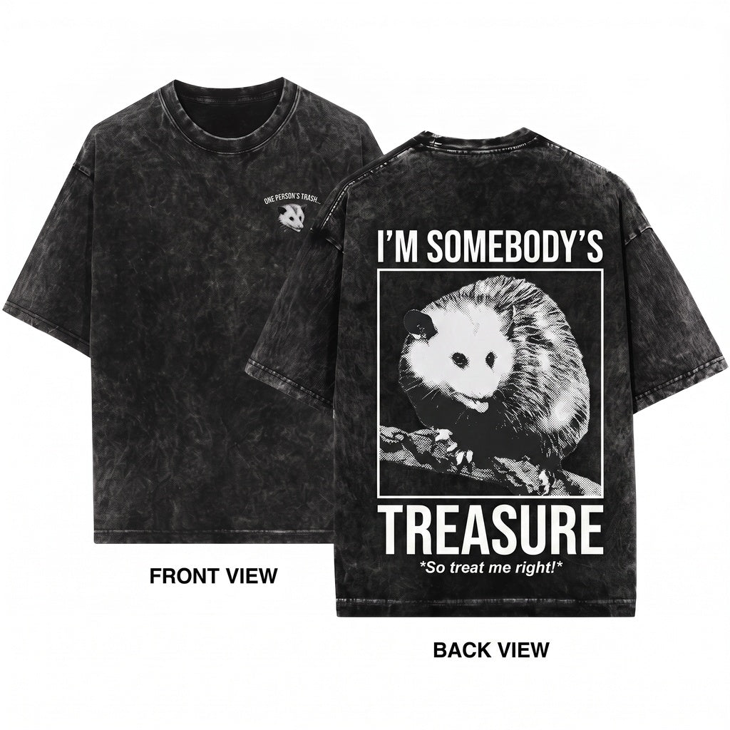 Im Somebodys Treasure Vintage Japanese Opossum Unisex Wash T-Shirt