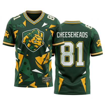 Unisex Stitched Mesh Football Game Day Fan Jersey - Breathable Lightweight Athletic Apparel