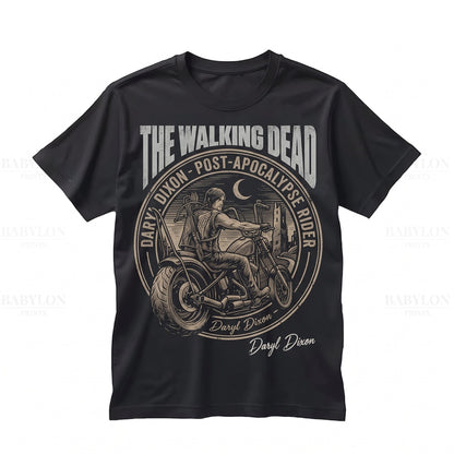 Vintage Daryl Dixon Norman Reedus Crossbow Zombie Apocalypse Fan Apparel Graphic Unisex TShirt