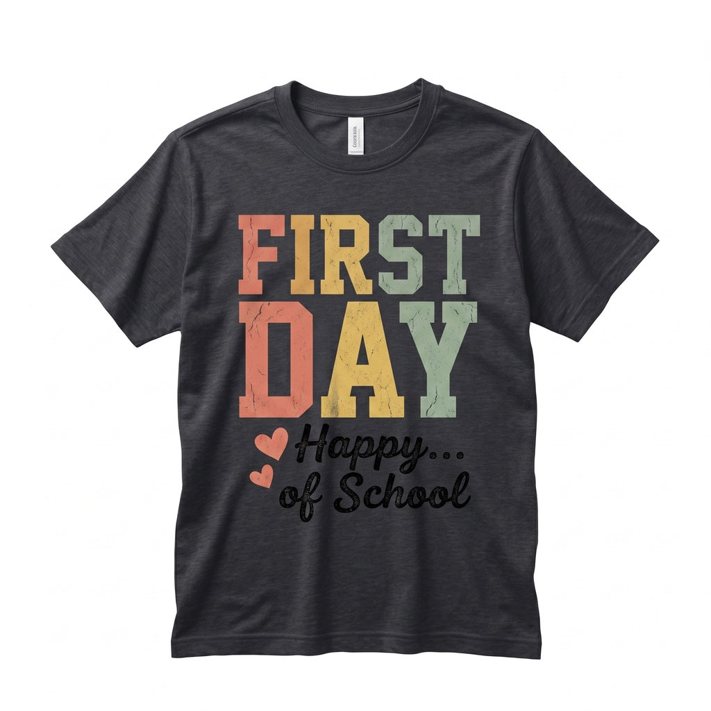 Happy First Day of School Teacher Appreciation Gift Welcome Back Classroom Educator Unisex TShirt