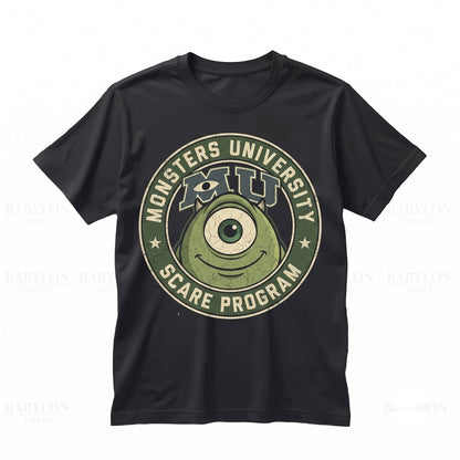 Vintage Mike Wazowski Funny Meme Cute Retro Cartoon Theme Park Trip Graphic Unisex TShirt
