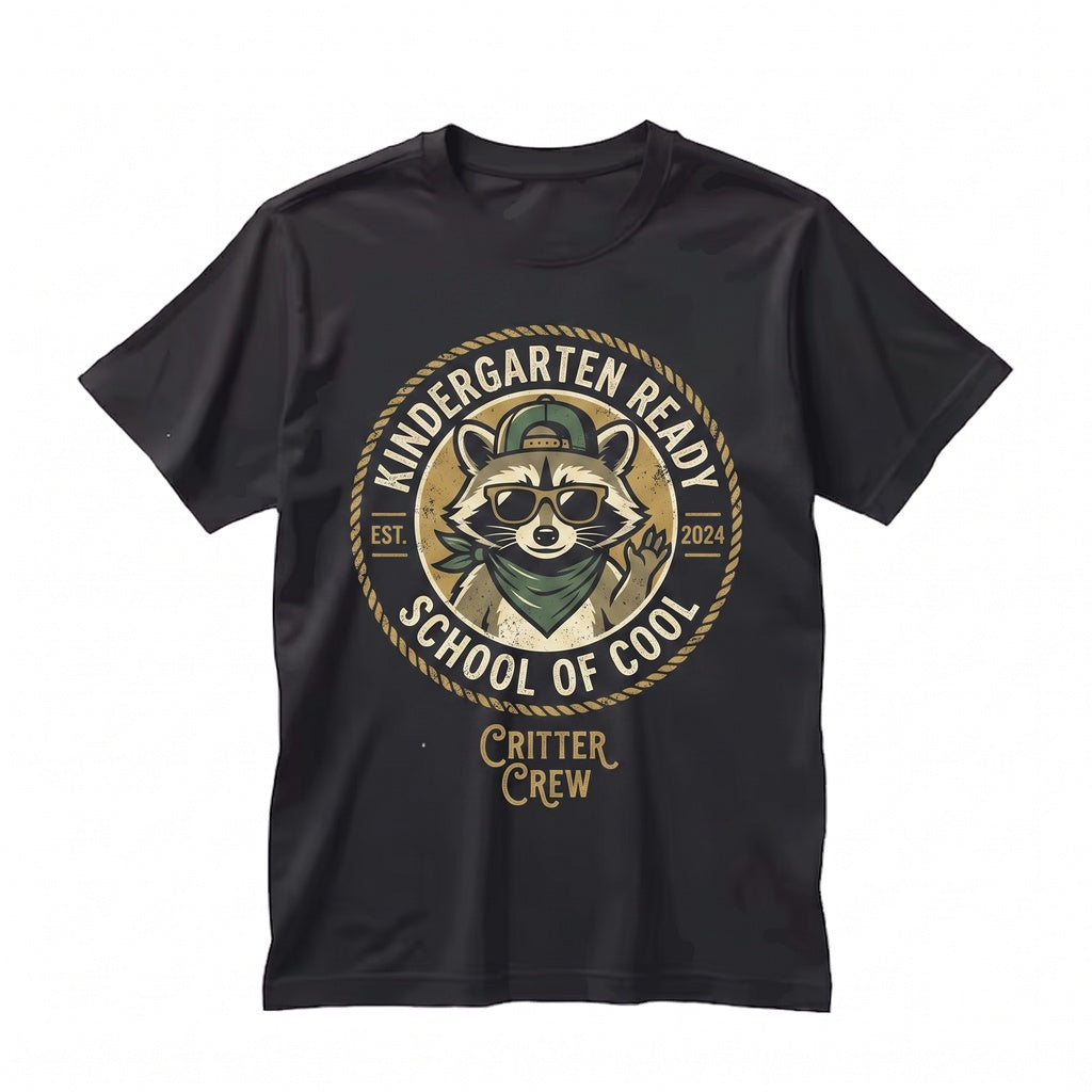Kindergarten Teacher Funny Feral Raccoon Back to School Last Day Team Apparel Unisex TShirt
