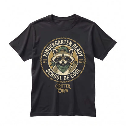 Kindergarten Teacher Funny Feral Raccoon Back to School Last Day Team Apparel Unisex TShirt