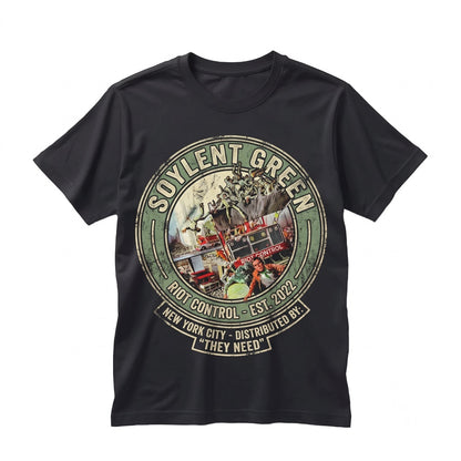 Vintage 1973 Sci-Fi Dystopian Movie Cannibalism Graphic Cotton Unisex TShirt