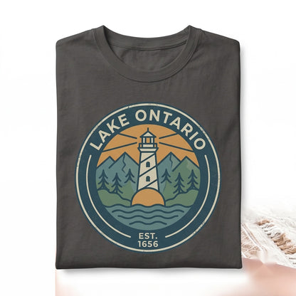 Vintage Lake Ontario Great Lakes Quiet Activism Canada Travel Graphic Unisex TShirt