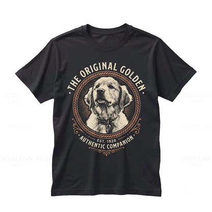 Cute Golden Retriever Puppy Mouse Ears Pet Lover Vacation Travel Gift Apparel, Unisex TShirt