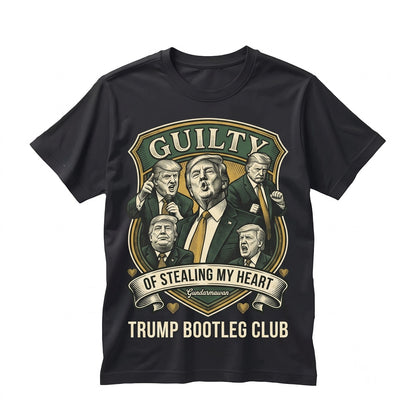 Donald Trump Guilty Of Stealing My Heart Retro 90s Vintage Homage Bootleg Graphic Fan Unisex TShirt