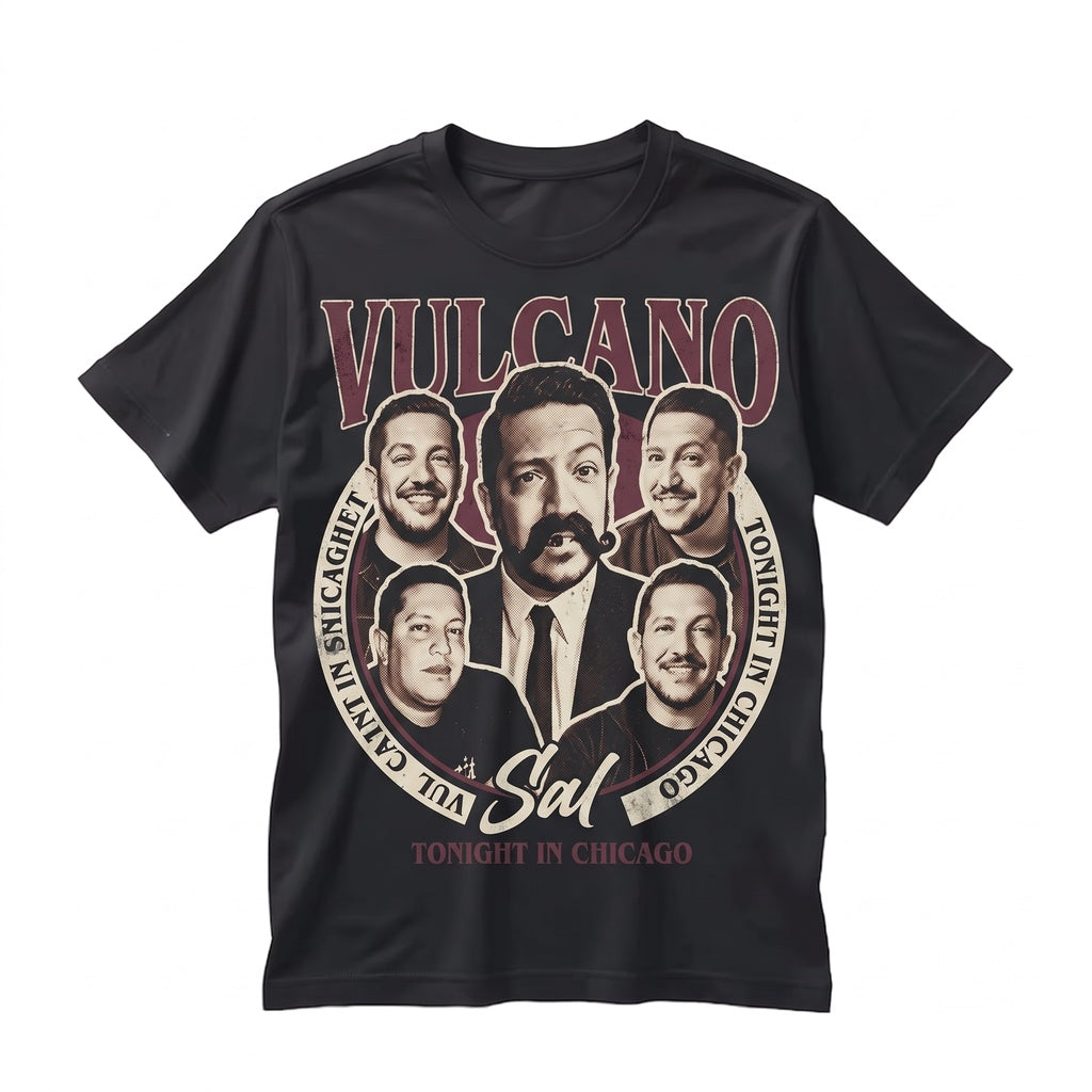 Retro Sal Vulcano Graphic Gift For Men Women Cotton Classic Unisex TShirt