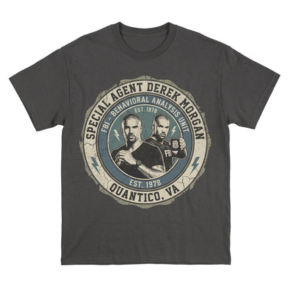Derek Morgan Retro 90s Graphic Tee, Crime TV Fan Gift for Men Women Unisex TShirt