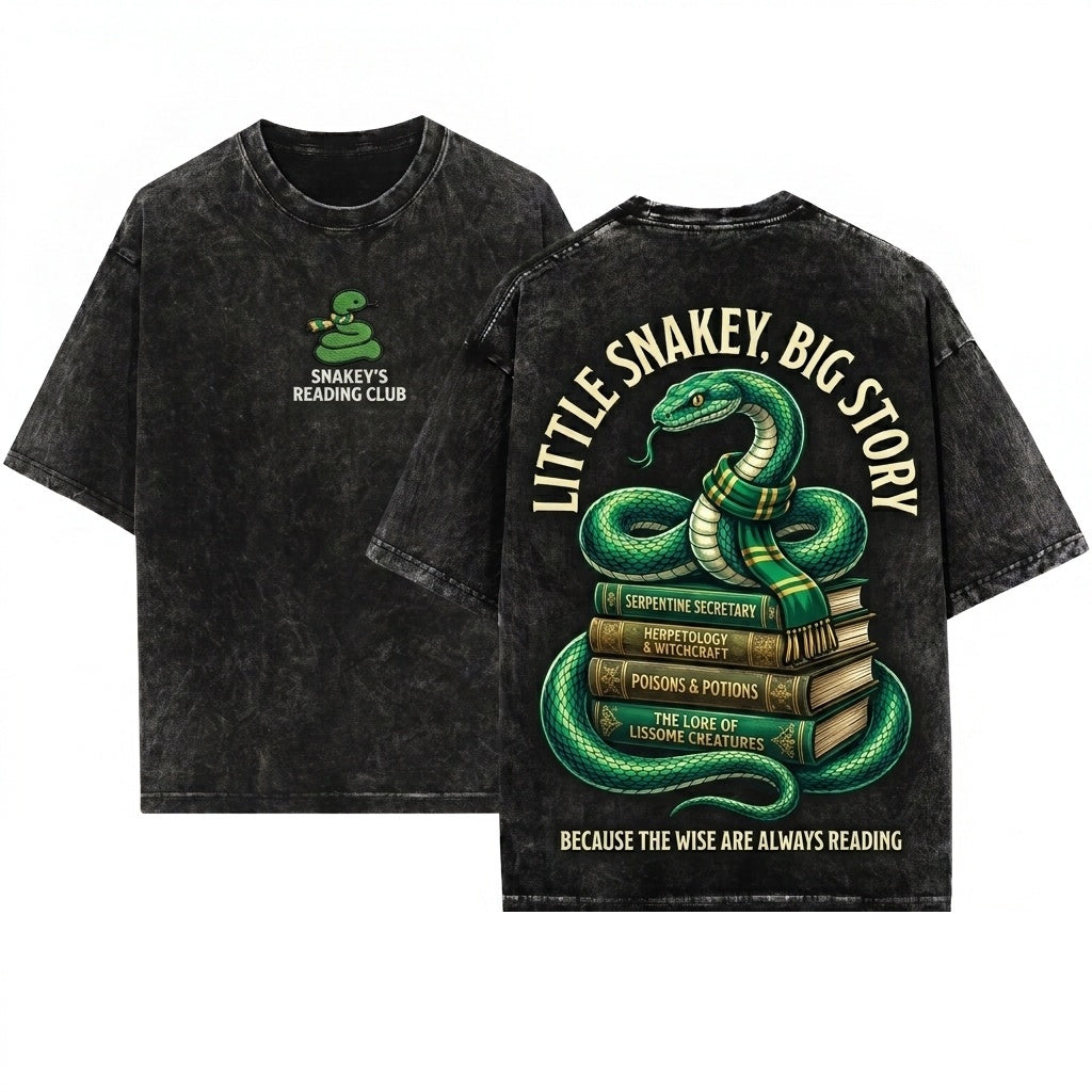 Im A Slithering Little Snakey Snake Embroidered Comfort Colors 1717 Apparel Funny Graphic Cotton Top Unisex Wash T-Shirt