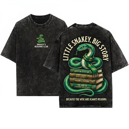 Im A Slithering Little Snakey Snake Embroidered Comfort Colors 1717 Apparel Funny Graphic Cotton Top Unisex Wash T-Shirt