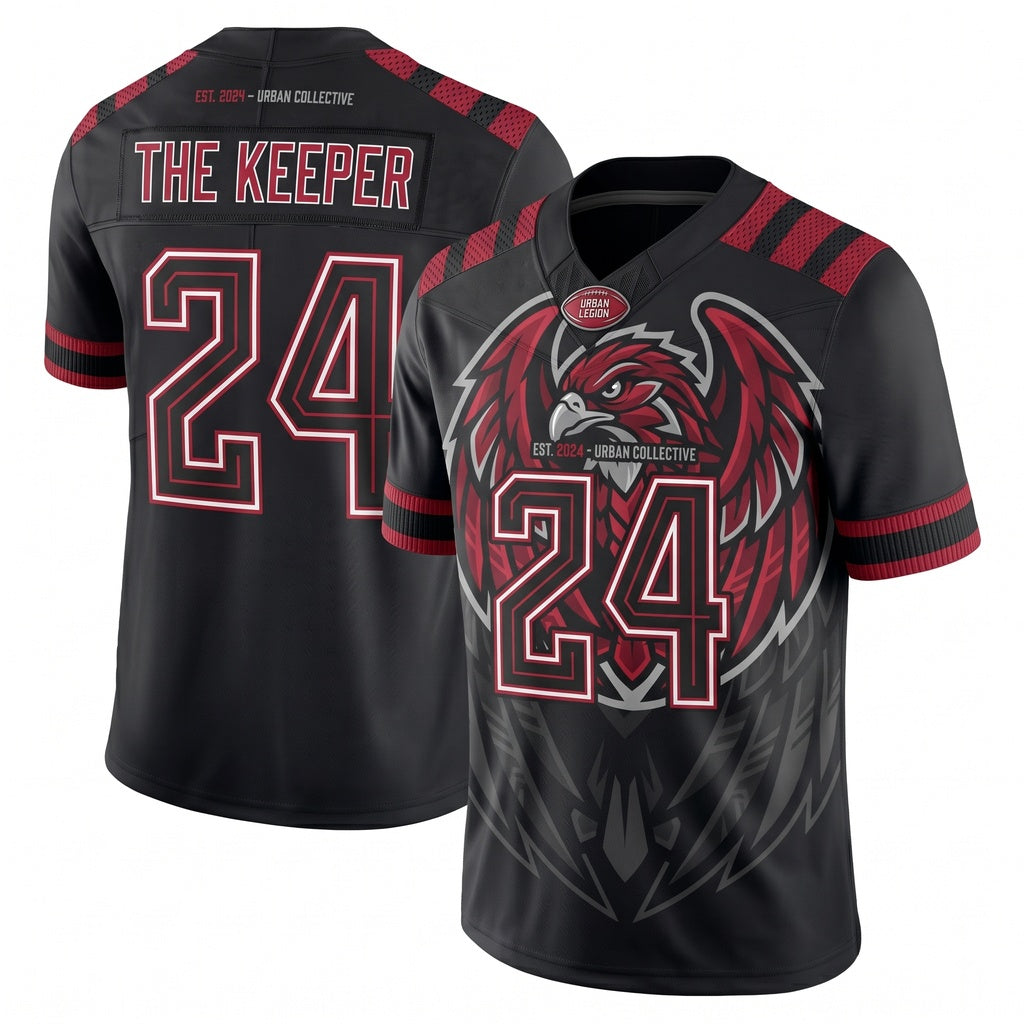 Unisex Stitched Breathable Football Fan Jersey - Lightweight Mesh Game Day Athletic Shirt