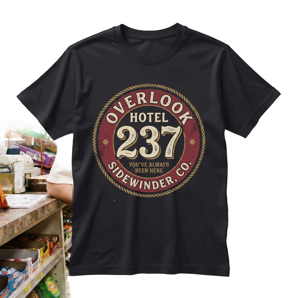 Overlook Hotel Room 237 Key Vintage Horror Movie Graphic Unisex TShirt