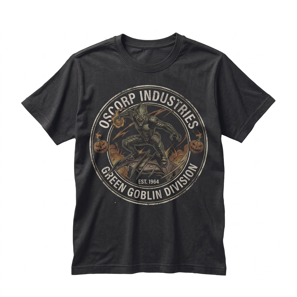 Vintage Green Goblin Graphic Comic Villain Retro Movie Apparel Unisex TShirt