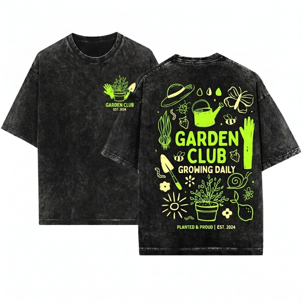 Garden Club Plant Lover Hobby Unisex Wash T-Shirt