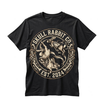Skeletal Rabbit Dark Academia Gothic Bunny Macabre Nature Unisex TShirt