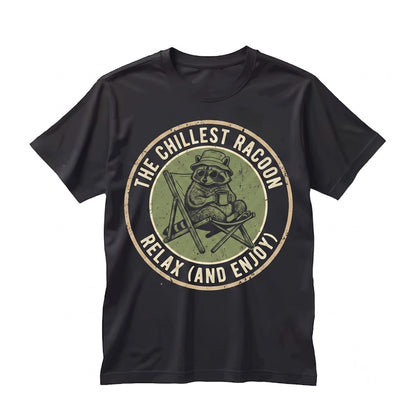Relax Nothing Is Under Control Raccoon Funny Trash Panda Graphic Chaotic Humor Gift Unisex TShirt