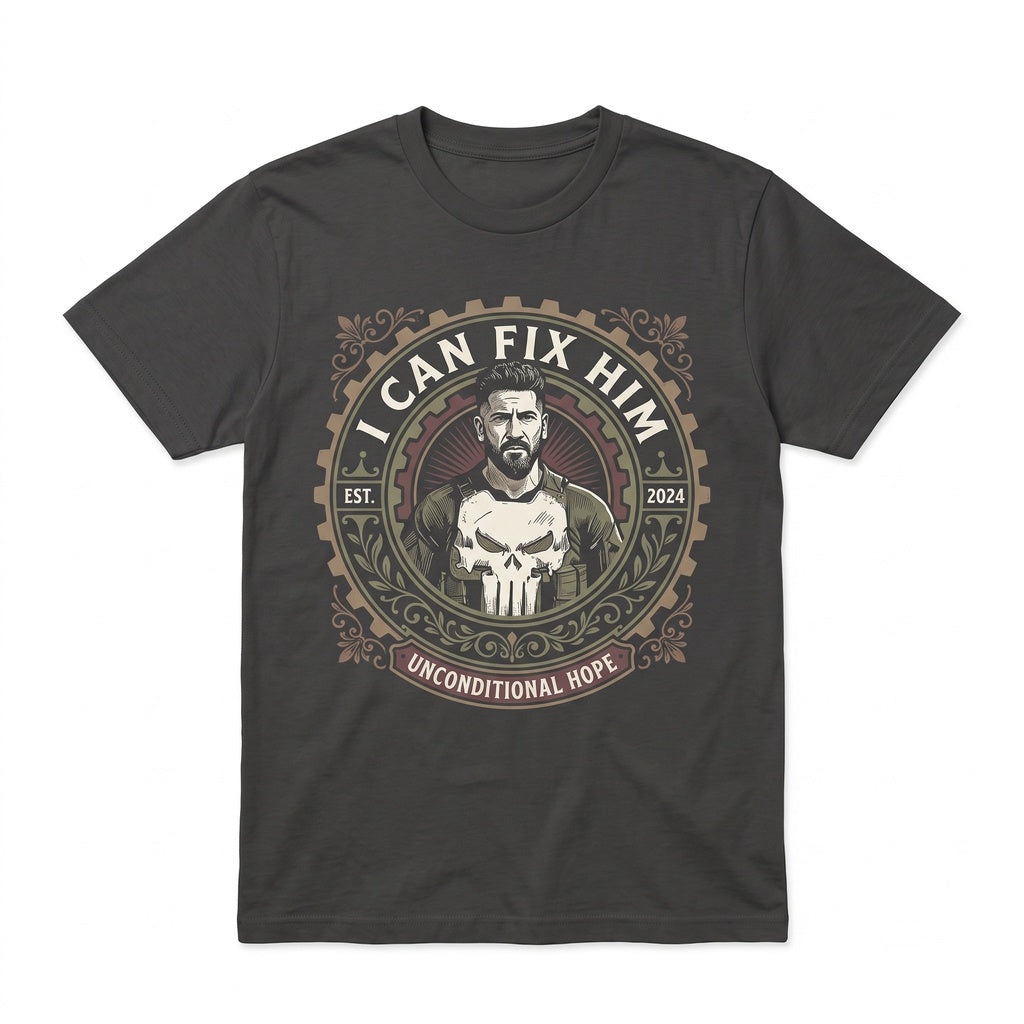 Vintage Frank Castle I Can Fix Him Funny Antihero Graphic Comic Meme Gift for Her Unisex TShirt