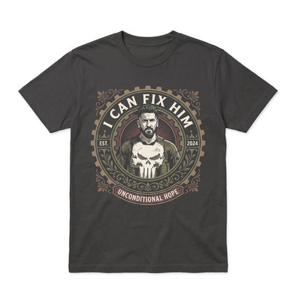 Vintage Frank Castle I Can Fix Him Funny Antihero Graphic Comic Meme Gift for Her Unisex TShirt