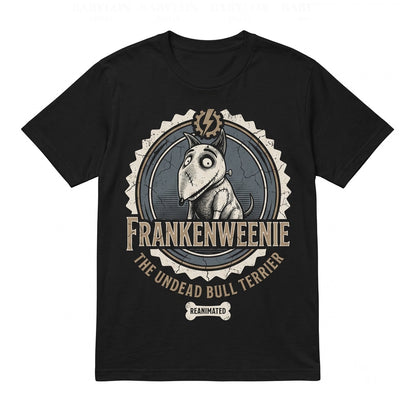 Oversized Frankenweenie Sparky Dog Spooky Theme Park Not So Scary Party Graphic Vintage Halloween Unisex TShirt