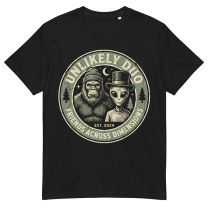 Funny Bigfoot Alien Cryptid Graphic Weird UFO Flying Saucer Sci-Fi Extraterrestrial Lover Gift Unisex TShirt
