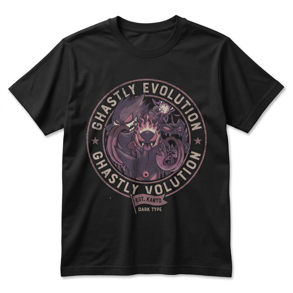 Gengar Ghost Evolution Tank Top Dark Purple Anime Graphic Sleeveless Vintage Washed Spooky Gamer Gift Unisex TShirt